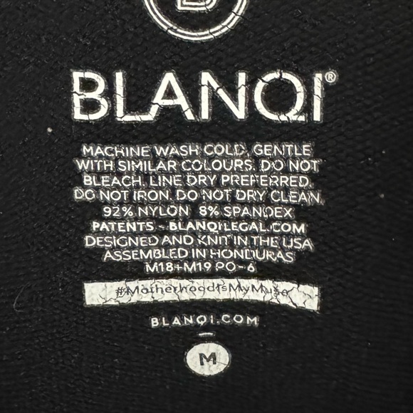 BLANQI Black High Waist Maternity Postpartum Leggings Size Medium - Picture 4 of 4